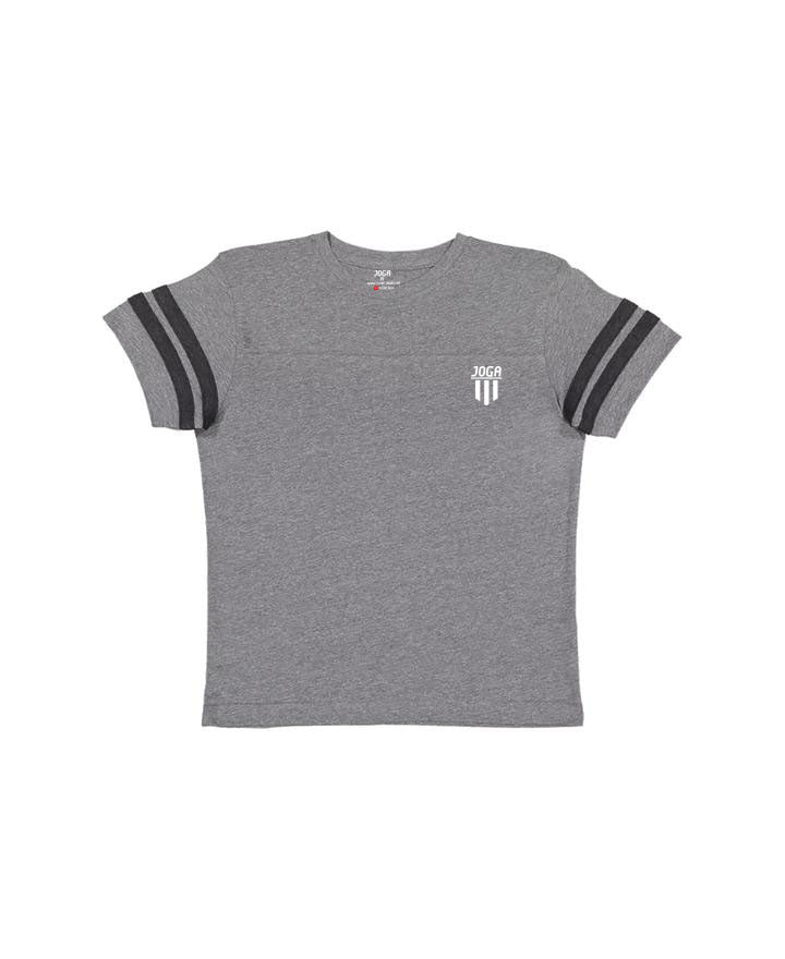 Joga Youth Double Striped T- Shirt Grey - Clube Joga