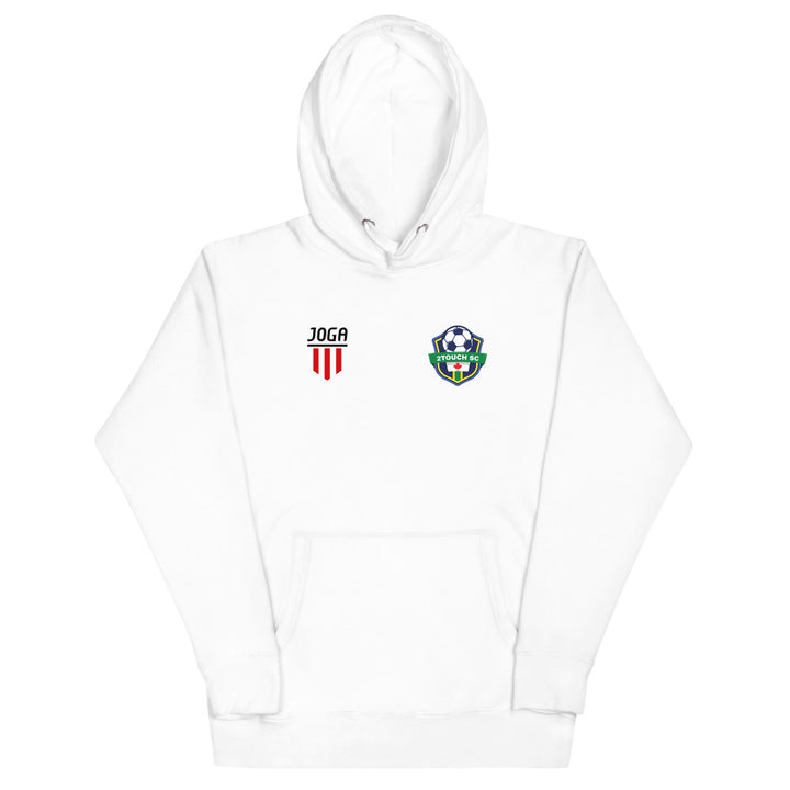 Unisex Hoodie 2 TOUCH SC WHITE - Clube Joga